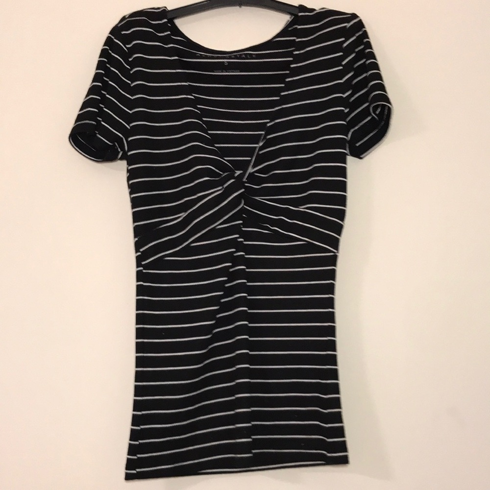 Black and White Striped T-Shirt